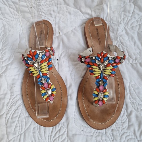 Antik batik white leather - batik,