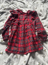 Gorgeous Girls Next Christmas Tartan Dress Age 6 Only Worn Once Fab Condition