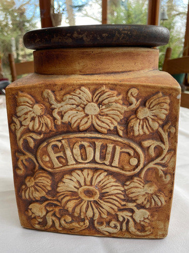 Vintage storage jar quantock - storage, jar.
