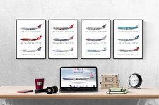 747 Jumbo Jet Boeing Plane Set