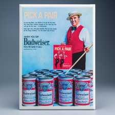 Vintage Budweiser Fridge