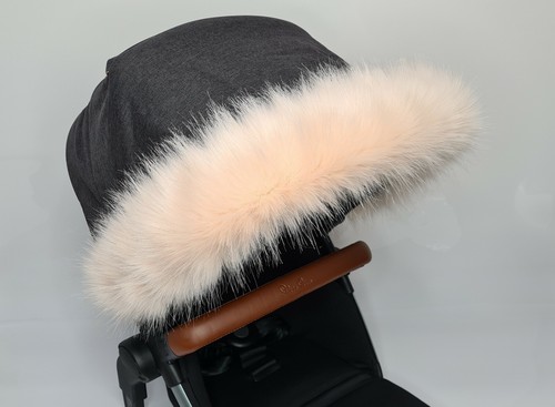 Pram fur hood - hood, trim