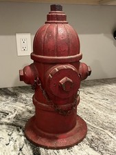 Vtg Cast Iron Fire Hydrant Salesman Sample Store Display Fire Fighter Rescue