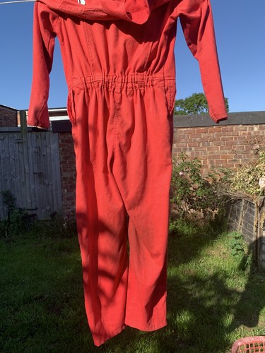 Boys red overall size - overall,
