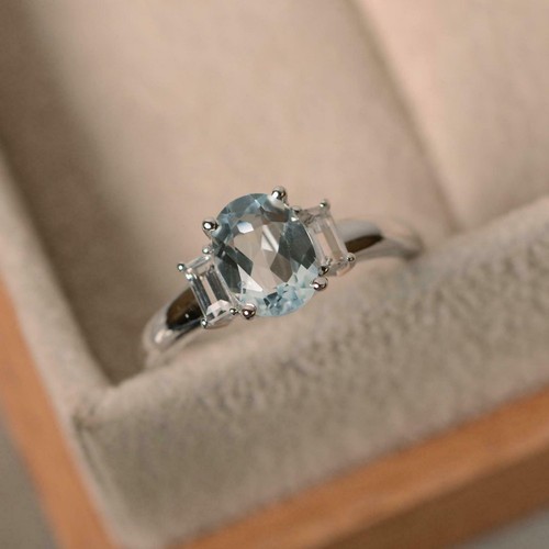 2ct lab created aquamarine - lab-created,