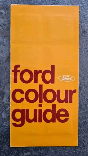 Ford colour guide - 1974, 75