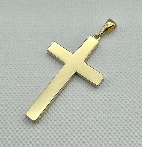 Solid 9ct yellow - gold, plain