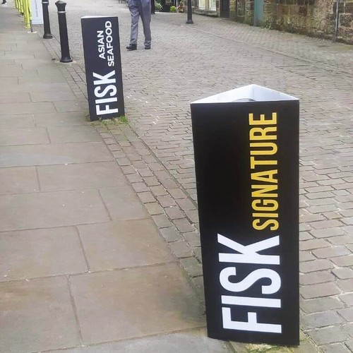 Printed bollard cover sleeve - printed,