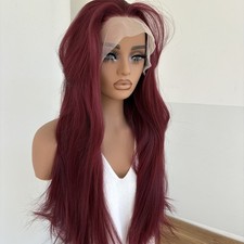 Burgundy Long Straight Heat