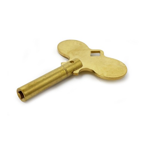 Brass clock winding key size - brass,