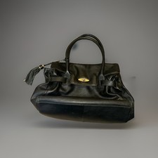 Black Leather Slouch Bag By John Rocha 
