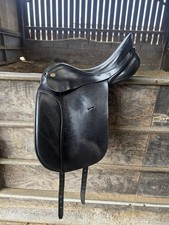 Karl Niedersub dressage saddle Black Leather 16 Inch Seat, Width 25 cm