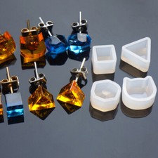 Silicone Acrylic Earring Necklace Pendant Mold Resin Casting Mold Jewelry Making