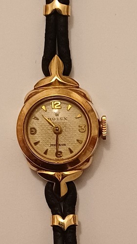 Vintage 9ct gold ladies - vintage, rolex