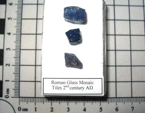 Roman tesserae mosaic blue - roman,