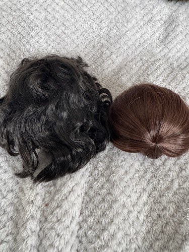 Two dolls wigs for - 1/4, bjd