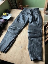 Ladies Belstaff Leather Motorcycle Trousers Size 14 Excellent Condition