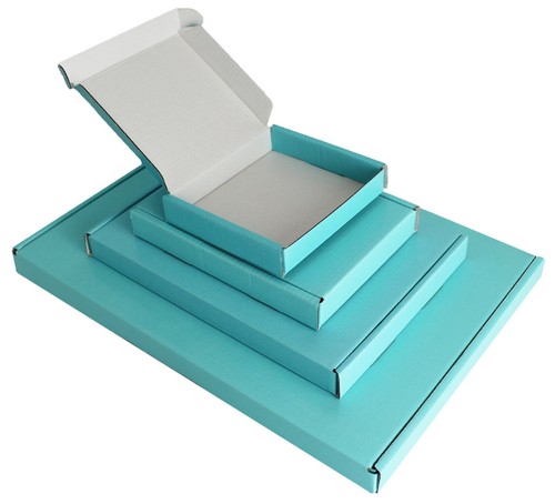 Satin light blue mini a4 - light,