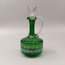 Bohemian glass decanter - decanter, &