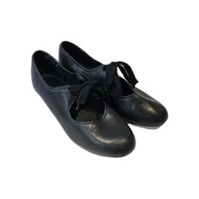 Girls Women Teens Black Dance Tap Shoes RV Good Condition UK Size 3.5 (eur 36.5)