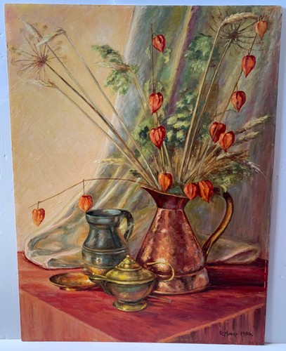 Vintage large oil - vintage,