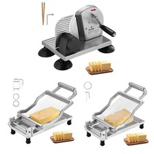 VEVOR Cheese Cutter with Wire Cheeser Butter Cutting 0.2"- 0-6"Cheese Slicer