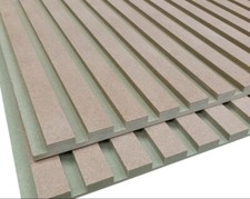 Slat MDF Decorative Wall Panelling  Paintable Wood Wall Panels 2400 x 585mmx9mm