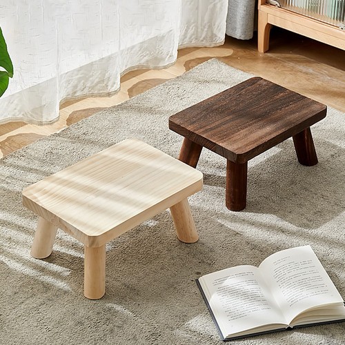 Wooden step stool low - step,