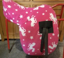 Unicorn Fleece Ride On Saddle Cover Designed for Ideal, Fylde Saddle