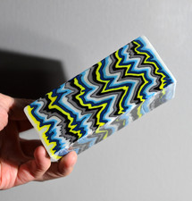 New knife block and scales stabilized fiber- fabric micarta handle blanks