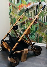 ⭐️ Mamas and Papas URBO2 / URBO ROSE GOLD & BLACK Chassis Wheels & Basket NEW ⭐️