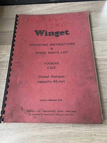 Winget model four 5ton - winget,
