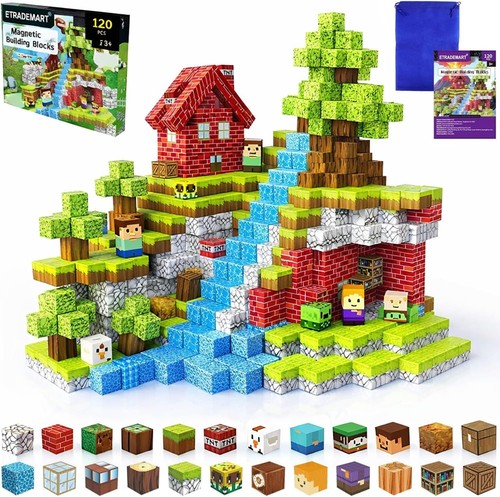 Magnetic building blocks 120 - magnetic,