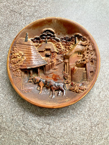Vintage usher chalkware - ew,