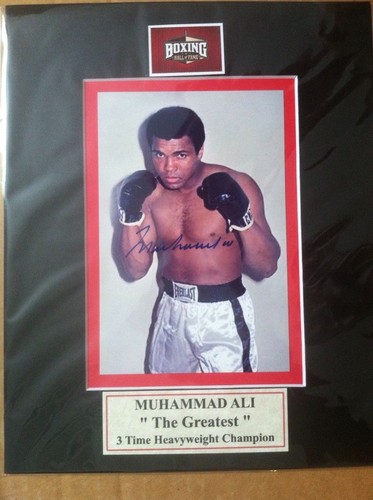 Signed muhammad ali - ali, color