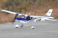 Top Gun Park Flite Cessna 182 RTF Trainer Blue with 2.4GHz Mode 2 Radio