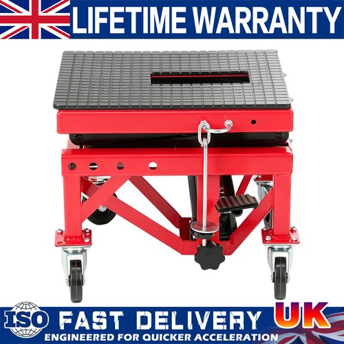 350lbs red bike - lift, scissor
