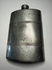 Vintage English Pewter Flask -