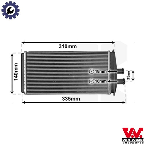 Heat exchanger interior - heat,