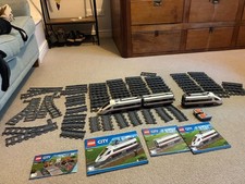 LEGO City 60051 High-Speed Passenger Train Set with a lot of extra track