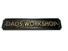GOLD DADS WORKSHOP PLAQUE