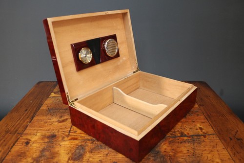 Humidor cigar box burr - cigar,