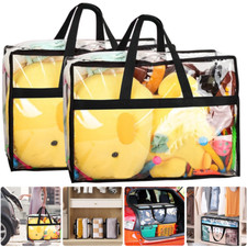 4X PVC Clear Zipped Storage