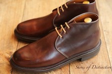 Viberg Brown Leather Chukka