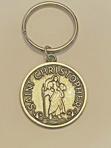 Saint christopher keyring - saint,