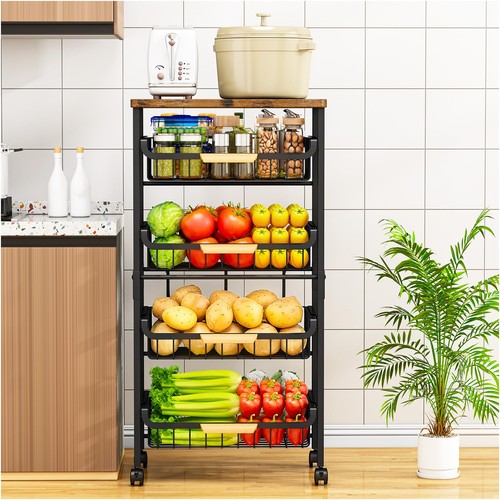 Tier kitchen trolley on - 5,