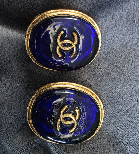 Chanel signed clip - signed, earrings