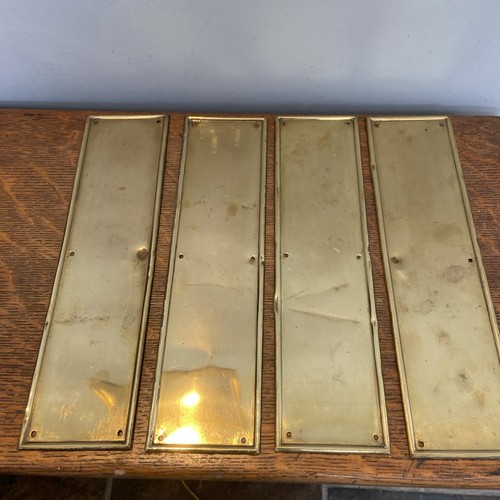 Vintage brass finger plates - finger, x