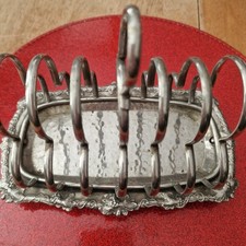 Silver Plated Toast Rack With