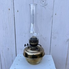 Vintage Brass Duplex Oil Lamp